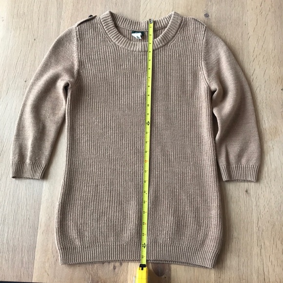 J. Crew 3/4 sleeve tan sweater size small - Picture 4 of 6